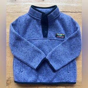 LL Bean Kids Pull Over Sweater Fleece Size 3T